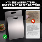 Katuchef Titanium Cutting Board 2025 New Upgrade Pure Titanium Cutting Boards for Kitchen Double Sided Cutting Boards Non Toxic,Hygiene Durable Chopping Board Suitable for Dishwasher Safe(M+L)