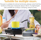 Mini Saucepan, 0.5QT Green Nonstick Butter Warmer with Handle 2 Pour Spouts Multi Milk Pot Stockpot Practical Small Melting Pot Valentine's Day