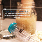 Sauer Stick - Wooden Vegetable Fermentation Tamper - Cabbage Sauerkraut Pounder - Fermenting Food Mashers and Packers