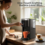 Single Serve Coffee Maker K Cup 2 in 1 Coffee Machine with Ground Coffee & Pods Coffee, 6 to 14 Oz Brew Sizes,Mini One Cup Coffee Maker 40oz Water Tank,Auto Cleaning & Shut Off, Black
