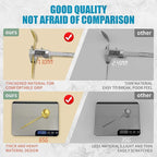 Lemeya Matte White Gold Silverware Set for 6,Modern Stainless Steel Brushed Cutlery Set,30-Pieces Heavy Duty Flatware Set,Knives Spoons and Forks Set Utensils Set, Satin Finish, Dishwasher Safe