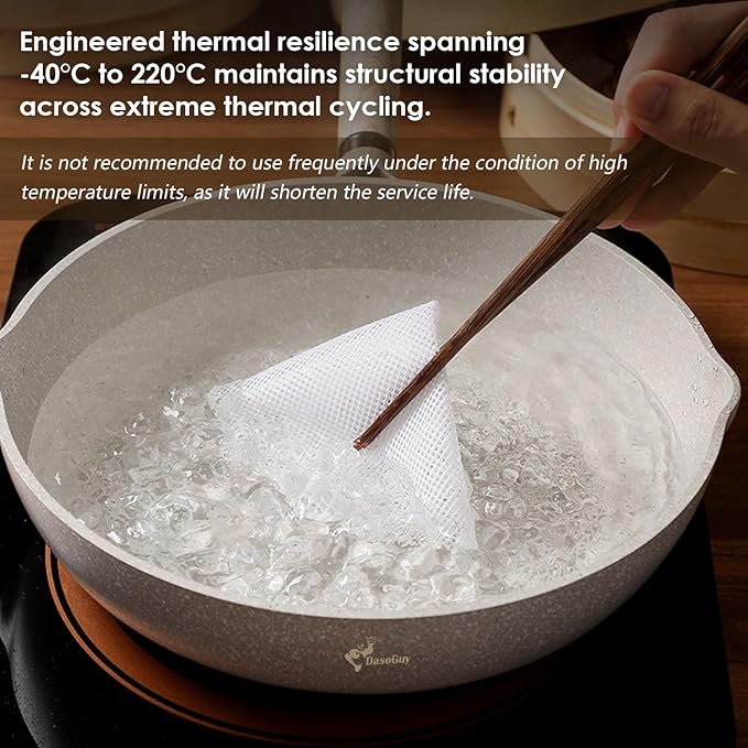 Bamboo Steamer Silicone Liners 12-Inch 6Pcs, BPA Free, Reusable & Non Stick for Food Steamer, Air Fryer, Steaming Dumpling Dim Sum Vegetable, Round Mesh Parchment Baking Sheet Paper