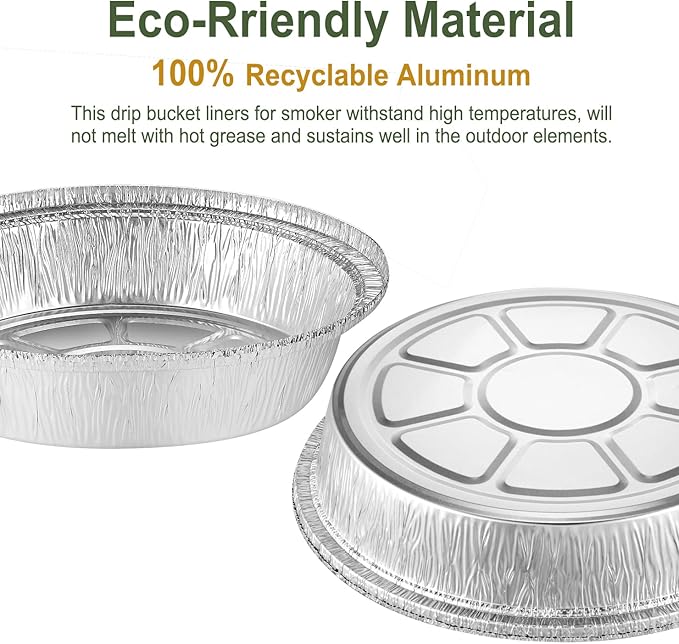 9" Aluminum Foil Pans with Clear Lids 50 Pack,Heavy Duty Disposable Containers for Roasting,Storing,Baking,Cooking, Deep Dish Pie Pans, Recyclable