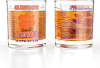 Greenline Goods – University of Clemson Tigers College Whiskey Glasses (Set of 2), 10 oz – Full-Color Logo + Campus Map