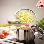 3 Fine Mesh Strainers Set with Handle for Kitchen - Sizes 7", 4.7", 3.3", Easy Clean 304 Stainless Steel, Comfortable Non-Slip Grip. Ideal for Tea, Coffee, Rice, Quinoa, Veggies & Fruits