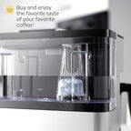 Water Filter Holder and 12 Water Filters for Keurig K-Compact, K-Duo Hot & Iced, K-Duo, K-Duo Essentials, K-Latte - for Use in All Keurig Brewers with Water Reservoir Shorter than 8” Tall