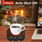 PUSEE Candle Mug Warmer Electric, Auto On/Off Gravity-Induction Coffee Warmer with 9 Temp Settings, 1-9 Timer Candle Melter, Beverage Warmer for Home & Office