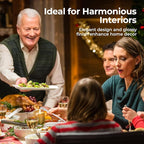 LIFVER Extra Large Serving Platters, 16"/14"/12" Rectangle Serving Trays, Serving Dishes for Entertaining, White Ceramic Platters for Serving Food Party, Turkey Platter for Thanksgiving, Set of 3