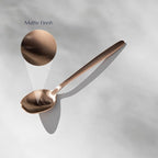 JazzUpCo Tia Flatware non toxic 18/10 stainless steel dishwasher safe (Matte Rose Gold, 8 Person Set (40 Pieces))