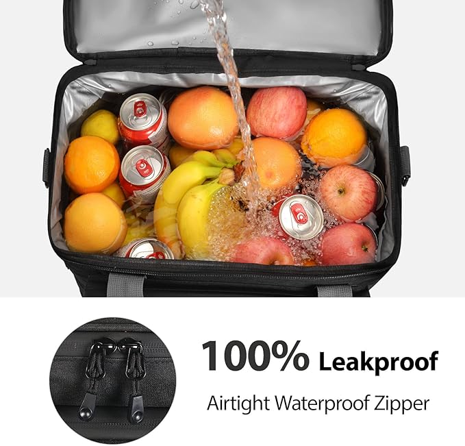 Maelstrom Soft Sided Cooler Bag, 30/40 Can Collapsible Insulated Ice Chest, Large Leakproof Camping & Travel Cooler for Kayaking & Beach