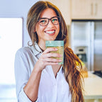 6 Pack Green Vintage Glassware Set, 10oz Textured Embossed Drinking Glasses, Colored Water Glasses, Green Glass Cups for Juice, Cocktails, Beer, Iced Tea, Soda