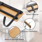 Kitchen Utensil Hanger, Wall Mout Kitchen Utensil Holder Organizer Rack with 6 Hooks, 2 Set Kitchen Wall Hooks for Hanging Utensils