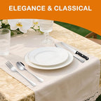 49 Piece Silverware Set with Organizer - Stainless Steel Cutlery Set for 8, White Elephant Christmas Gifts kitchen Utensil Flatware with Steak Knives, Spoons and Forks, Dishwasher Safe, Rust-proof