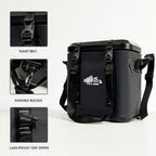 Magnetic Backpack Cooler Bag, Cold Retention Soft Coolers 30 Can Insulated Soft Sided Cooler with Waterproof Bag