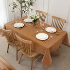 maxmill Harvest Jacquard Tablecloth Swirl Design Water Resistance Antiwrinkle Heavy Weight Soft Table Cloth for Fall Harvest Thanksgiving Parties Event Dinner Rectangle 60 x 84 Inch, Fall Leaf