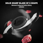 Homtone 16 Cups Food Processor, Extra Large Food Processors for Shredding, Slicing, Doughing and Chopping, 6 Blades 8 Functions for Home Use, 3 Speed, 600W, Red