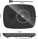 Mug Warmer,Coffee Warmer for Desk Office Home Use, Electric Cup Warmer with Three Temperature Settings,Coffee hot Plate for Cocoa Tea Water Milk with Auto Shut Off After 4H Feature (Grey/Without Mug)