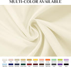 Softalker Rectangle Tablecloth, Waterproof & Stain Resistant Table Cloths Wrinkle Free Fabric Washable 210GSM Polyester Table Cover for Spring/Party/Outdoor - 54 x 78 inch,Ivory