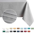 maxmill Square Tablecloth Swirl Design Water Resistance Antiwrinkle Heavy Weight Soft Table Cloth for Buffet Banquet Parties Event Holiday Dinner Square 52 x 52 Inch Light Grey