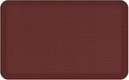 GelPro Designer Comfort Grasscloth Crimson Ergo-Foam Anti-Fatigue Kitchen Floor Mat, 20"x32"