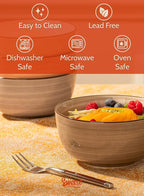 Sweese 20 Oz Porcelain Cereal Bowls - Multicolor Set of 6, Dishwasher Safe, for Soup, Salad, Rice, Kitchen Decor