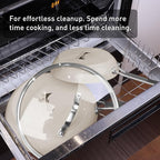 MsMk 5-Piece Non Stick Pans Set, 8, 10, 12 Inch Frying Pans, 10" and 12" with Tempered Glass Lids, PRO Heat Distribution, Stay-Cool Handles, Induction safe, Compatible with All Cooktops