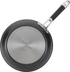 Anolon Smart Stack Hard Anodized Nonstick Frying Pan Set/ Skillet Set - 10 Inch and 12 Inch, Black