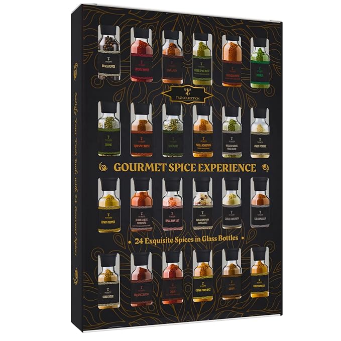 Spice Gift Set -24 Gourmet Spices For Cooking, Grilling, Rubs, Mixed Spice, Herbs, Spices & Seasonings, All Purpose Seasoning, Cooking Gifts For Men, Women, Birthday, Housewarming Gifts
