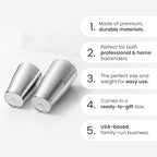 A Bar Above Professional Boston Shakers Set, 18oz and 28oz, Weighted Cocktail Shaker Set, for Bartenders, Pro Bar Shaker, Made from Premium Stainless Steel 304