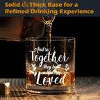 kunlisa and So Together They Built a Life They Loved Whiskey Glasses, Wedding Gifts for Newlyweds Couples, 10 oz Drinking Rocks Glasses for Women Men Whisky Cocktail Scotch Bourbon Liquor