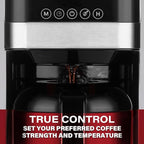 Melitta Aroma Tocco Thermal Drip Coffee Maker, 8-Cup, Programmable with Automatic Shut-Off, Pause & Serve, Stainless Steel Carafe with 5-Pack Coffee Filters