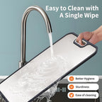 Titanium Cutting Board for Kitchen，100% Double Sided Solid Pure Titanium Cutting Board with Juice Groove &Wheat Straw PP Chopping Board Food Grade (Medium (15''×11‘’ Inche))