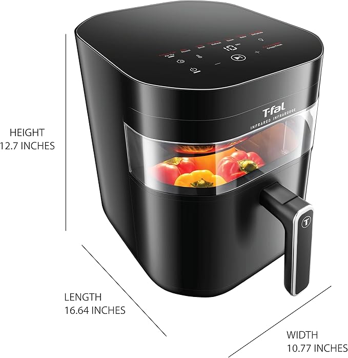 Infrared Air Fryer 2.0 7L Dual Heating, Black, 1800W