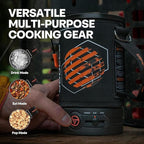 Electric French Press Coffee Maker, 120V Boil Water & Press Coffee 2-in-1, Portable Design for Travel, Camping, 6 Minute Brew Ready