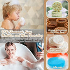 Soap Molds Silicone Round Cylinder 3 Packs 15 Cavities for Snacks Chocolate Candy Cookie Small Wax Melts Lotion Bars, Baking Circle Non-stick Tray Round Mold BPA Free Food Grade Homemade DIY