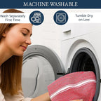 LANE LINEN Kitchen Towels Set - 100% Pure Cotton Dish Towels for Kitchen, Super Absorbent Kitchen Hand Towel, Tea Towels, Soft & Durable Dish Cloths, Pack of 12 – 14”x25”, Red