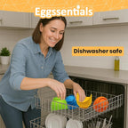 Eggssentials - Poached Egg Cups - Pack of 4 - BPA Free Silicone Egg Poacher Cups - Nonstick Poached Egg Cooker for Microwave, Stovetop, Baking – Easy to Clean Poaching Pods for Perfect Eggs