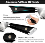 SHAN ZU Damascus Chef Knife 8 inch, 67-Layer High Carbon Steel Kitchen Knife Ultra Sharp Japanese Chef Knives, Professional Kitchen Utility Knives with G10 Ergonomic Handle/Gift Box