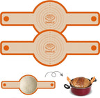 Silicone Bread Sling for Dutch Oven, Non-Stick & Easy to Clean Bread Baking Mat Set, 2 Pcs Reusable Bread Sling with Long Handle to Transfer Sourdough