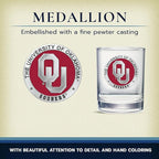 Heritage Pewter Oklahoma Double Old Fashion | Double Rocks Glass 14 OZ for Liquor | Expertly Crafted Pewter Glass