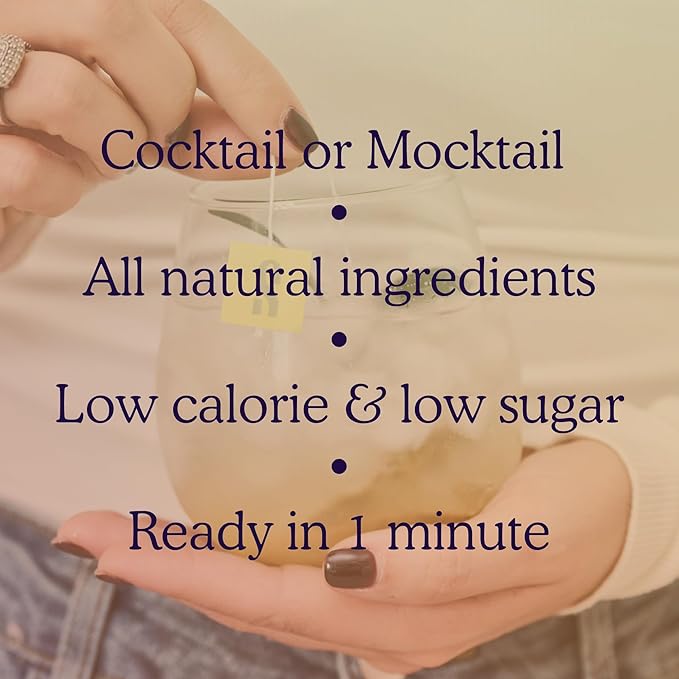 SAYSO Skinny Spicy Margarita & Espresso Martini Cocktail Tea Bags - Instant Cocktail or Mocktail Mixers - No Hot Water - Professionally Crafted - Home Bar - Organic Ingredients, 16-Pack