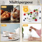 2000 Pcs Individually Wrapped Wooden Coffee Stirrers, Disposable Coffee Stir Sticks Round End Sticks Bulk Wood Stirrers for Cocktail Hot Drinks Restaurant Bar Home Office (5.5 Inch)