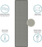 NewLife by GelPro Ergo-Foam Cushioned Anti-Fatigue Standing Kitchen Floor Mat, Padded Stain-Resistant, Waterproof, Non-Slip Comfort Padded Desk/Office Mat - 30" x 108", Patina Grey