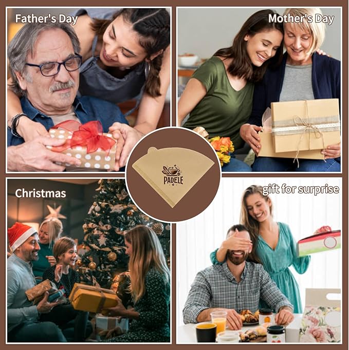 V60 Coffee Filters, 300 Count Size 02 Pour Over Coffee Filter, 1-4 Cups Disposable Cone Paper Coffee Filters 2， Compatible with Conical Shaped Dripper and Drip Coffee Maker，Natural