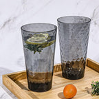 BPA-Free Plastic Tumblers 8 Pack (8x22oz) | Reusable Dishwasher Safe | Stackable Shatterproof Cups | Plastic Drinkware & Drinking Tumblers for Restaurant, Home, Party