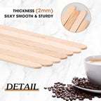 5000 Pcs Wooden Coffee Stirrers 5.5 Inch Disposable Wood Coffee Stir Sticks for Tea Cocktail Drink Stirring