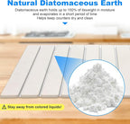 Large Stone Dish Drying Mat for Kitchen Counter,24"(L)×16"(W),Collapsible Quick Dry Dish Drying Mat,Diatomaceous Earth Mats for Cutlery, Pots and Bottles,Match Any Countertop