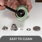 TIMEMORE Manual Coffee Grinder CNC Stainless Steel Burr Coffee Grinder with Capacity 20g Chestnut C3S Internal External Adjustable Setting, Double Bearing Positioning for Travel Camping, Home Green