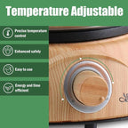 Artestia1500W Electric Swiss Fondue Set for Melting Chocolate Cheese Pot Sets with Temperature Control for Oil Broth Fondue Party, 8 Colored Fondue Forks