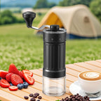 Mini Manual Coffee Grinder with 40 Adjustable Settings, Portable Hand Coffee Bean Mill with 30g Capacity, Compact Conical Burr Grinder for Espresso, Pour Over, French Press, Travel/Camping/Office